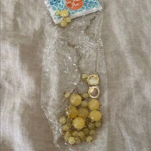 Bubble Chic Lemon Beaded Necklace
